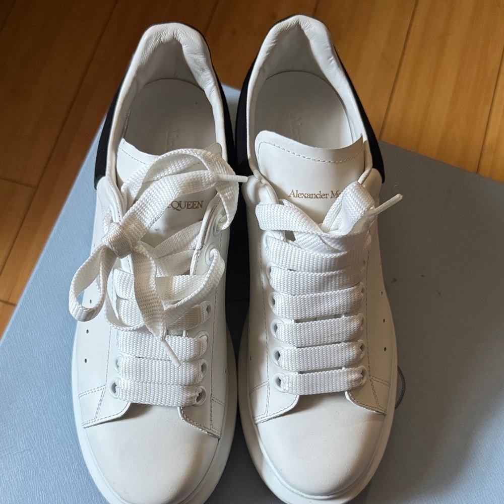 Alexander McQueen White and Black Sneakers
